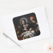 1615年頃の羊飼いの崇拝 スクエアシール (封筒)