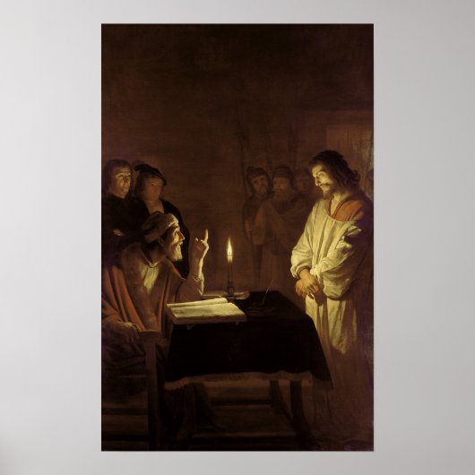 1617年、大祭司の前のキリスト ポスター (正面)