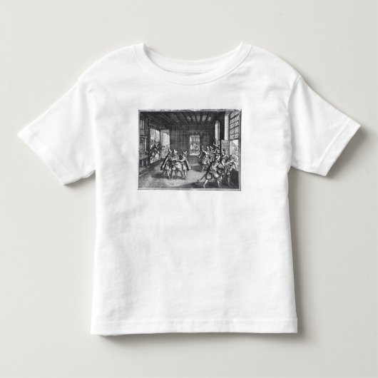 1618年にプラハのDefenestration トドラーTシャツ (正面)