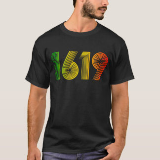 1619ヴィンテージ黒歴史月私たちの祖先 Tシャツ