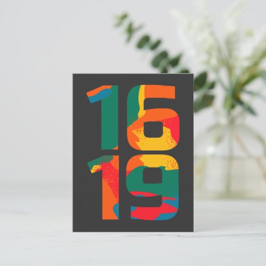 1619先祖のアフリカプライド黒史 ポストカード (スタンド正面)