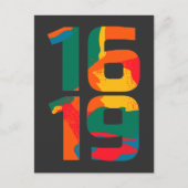 1619先祖のアフリカプライド黒史 ポストカード (正面)