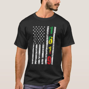 1619我々の祖先アフリカ系アメリカ人プライドブラックハイ Tシャツ