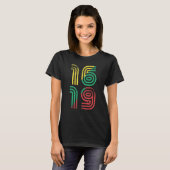 1619我々の祖先伝統ヴィンテージアフリカのアメリカ Tシャツ (正面フル)