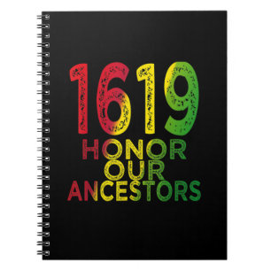 1619 Our Ancestors Projectブラックヒストリ月 ノートブック