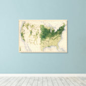 162ヘイ、飼料/平方マイル キャンバスプリント (インサイチュ (ウッドフロア))