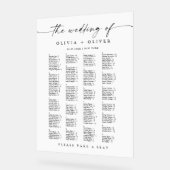 162人結婚までのアルファベット座席表 アクリルサイン (傾斜)