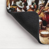 1621年の最初の感謝祭。ファインアート マウスパッド (コーナー)