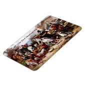 1621年の最初の感謝祭。ファインアート マグネット (左側)