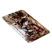 1621年の最初の感謝祭。ファインアート マグネット (右側)