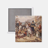 1621年の最初の感謝祭 | c.1932 マグネット (正面/裏面)