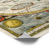 1627ヴィンテージ世界地図 ポスター (角)