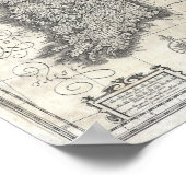 1631英国、スコットランド、アイルランドのブラーウの地図 ポスター (角)