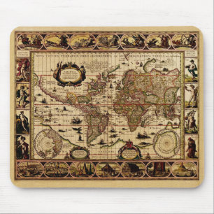 1635世界地図 マウスパッド