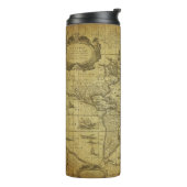 1635世界地図：ヴィンテージスタイル タンブラー (回転左)