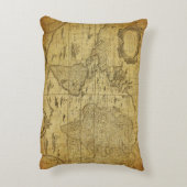 1635年のヴィンテージ地図 アクセントクッション (裏面(縦))