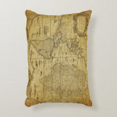 1635年のヴィンテージ地図 アクセントクッション (正面(垂直))