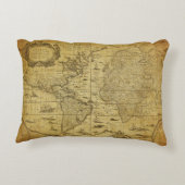 1635年のヴィンテージ地図 アクセントクッション (裏面)