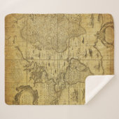 1635年のヴィンテージ地図 シェルパブランケット (正面(横))