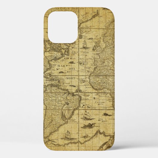 1635年のヴィンテージ地図 Case-Mate iPhoneケース (裏面)