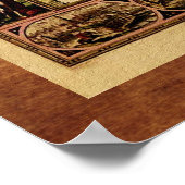 1635年旧世界地図ポスター ポスター (角)