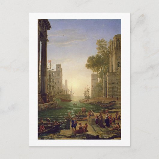 1637年–39オスティアで聖ポーラロマの上陸 ポストカード (正面)