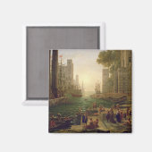 1637年–39オスティアで聖ポーラロマの上陸 マグネット (正面/裏面)