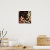 1638年～40年、キューピッドとサイチェ ポスター (キッチン)