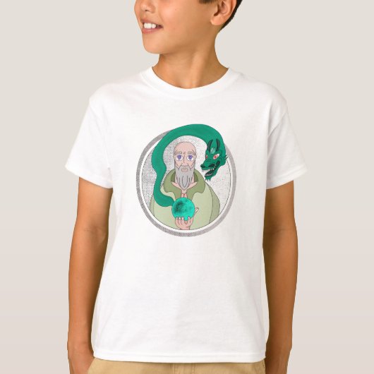 163.僧と竜 Tシャツ (正面)