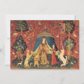 163.老師の婦人と一角獣 サンキューカード (正面)