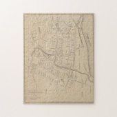 1640年のハートフォードCTのヴィンテージ地図(1890年) ジグソーパズル (縦)