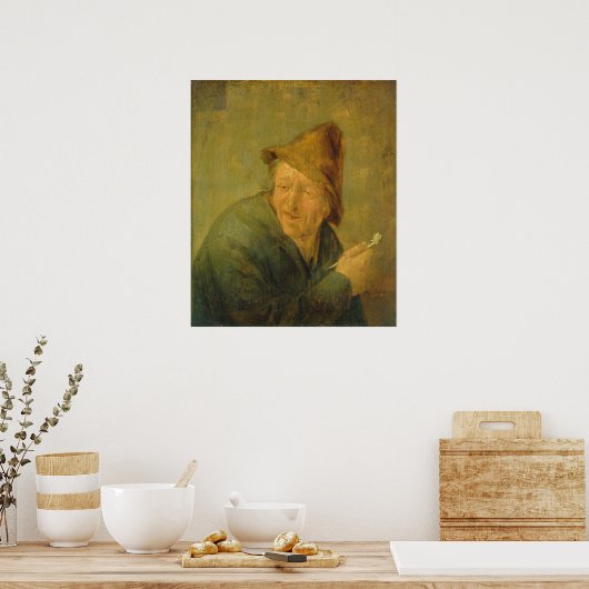 1640年の喫煙者 ポスター (キッチン)