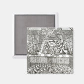 1640年の議会住宅 マグネット (正面/裏面)