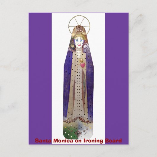1641，アイロニングボードにサンタモニカ ポストカード (正面)