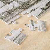 1647年ロンドン塔(版木、銅版、版画) ジグソーパズル (側面)