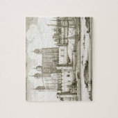 1647年ロンドン塔(版木、銅版、版画) ジグソーパズル (縦)