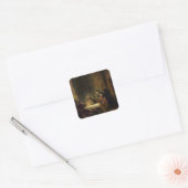 1648年の夕食会(パネル油) スクエアシール (封筒)