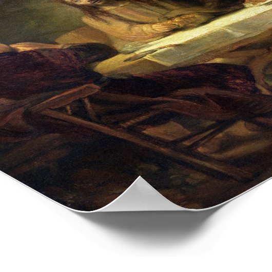 1648年の夕食会 ポスター (角)