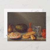 1648年、パンを使った静物生活 ポストカード (正面/裏面)