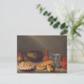 1648年、パンを使った静物生活 ポストカード (スタンド正面)