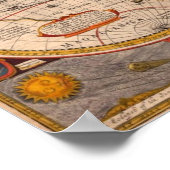 1651世界地図 ポスター (角)