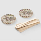 1652世界の地図ドンカー海アトラス世界地図 ハンドファン (組立なし)