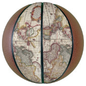 1652世界の地図ドンカー海アトラス世界地図 バスケットボール (縦)
