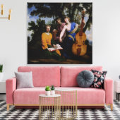 1652年～55年のムース・メルポメネ、エラト、ポリムニア キャンバスプリント (インサイチュ (リビング))