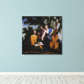 1652年～55年のムース・メルポメネ、エラト、ポリムニア キャンバスプリント (インサイチュ (ウッドフロア))