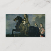 1653年馬上のスウェーデン(1626-89年)のクリスティーナ( 名刺 (裏面)