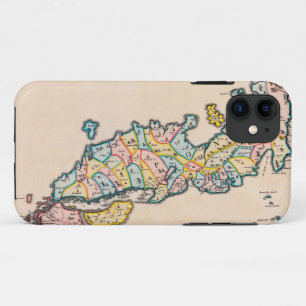 1655年の日本の地図 iPhone 11 ケース