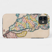 1655年頃のアンティークの古い地図 Case-Mate iPhoneケース (裏面(横))