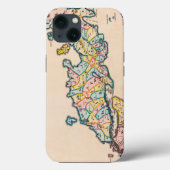 1655年頃の古いアンティークの地図 Case-Mate iPhoneケース (裏面)