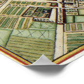 1657パリの地図 ポスター (角)